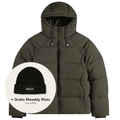 Daily Paper Relaxed Puffer Donker Groen