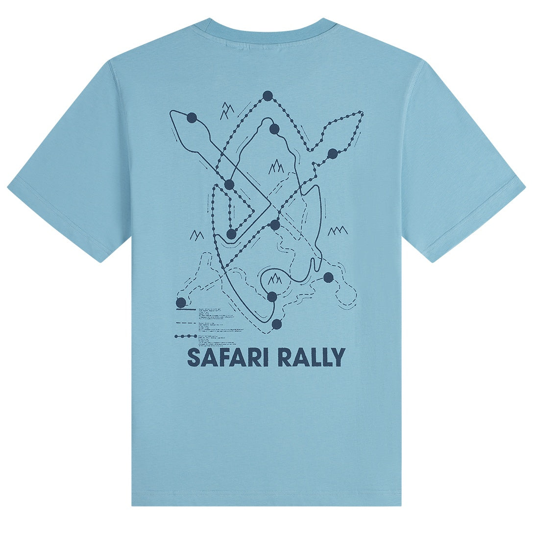 Daily Paper Safari Rally T-shirt Licht Blauw