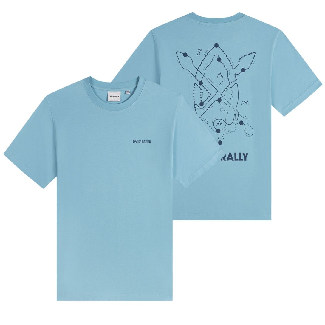 Daily Paper Safari Rally T-shirt Licht Blauw