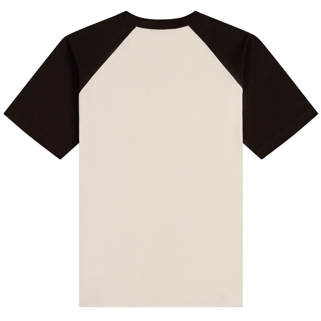 Daily Paper Contrast Raglan Sleeve T-shirt Off White/Bruin
