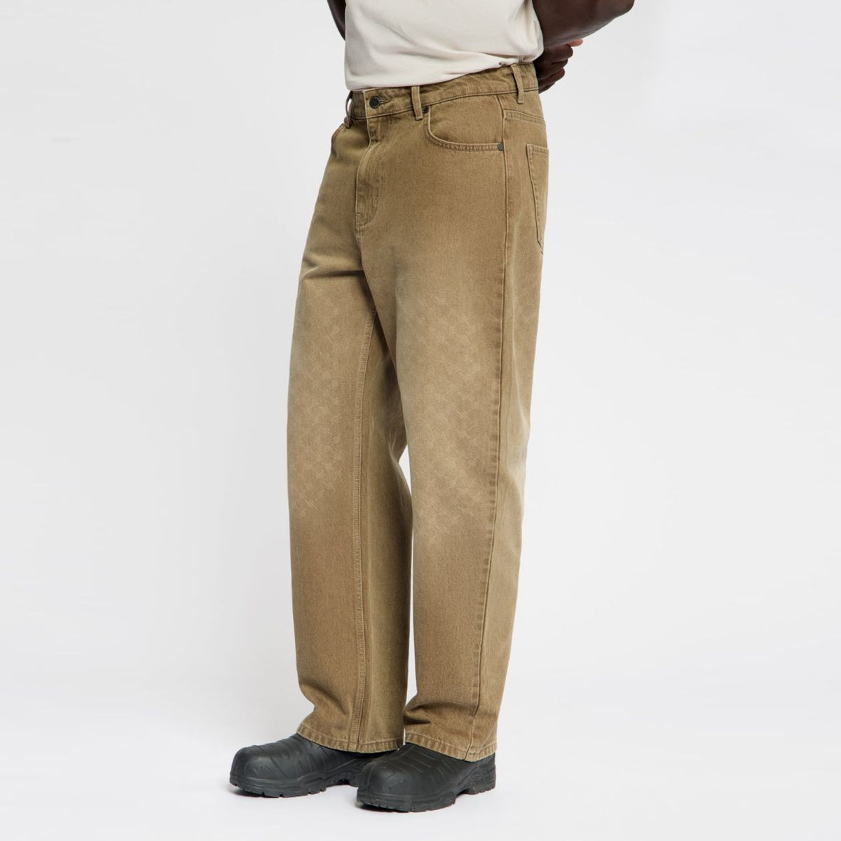 Daily Paper Faded Monogram Amba Jeans Beige