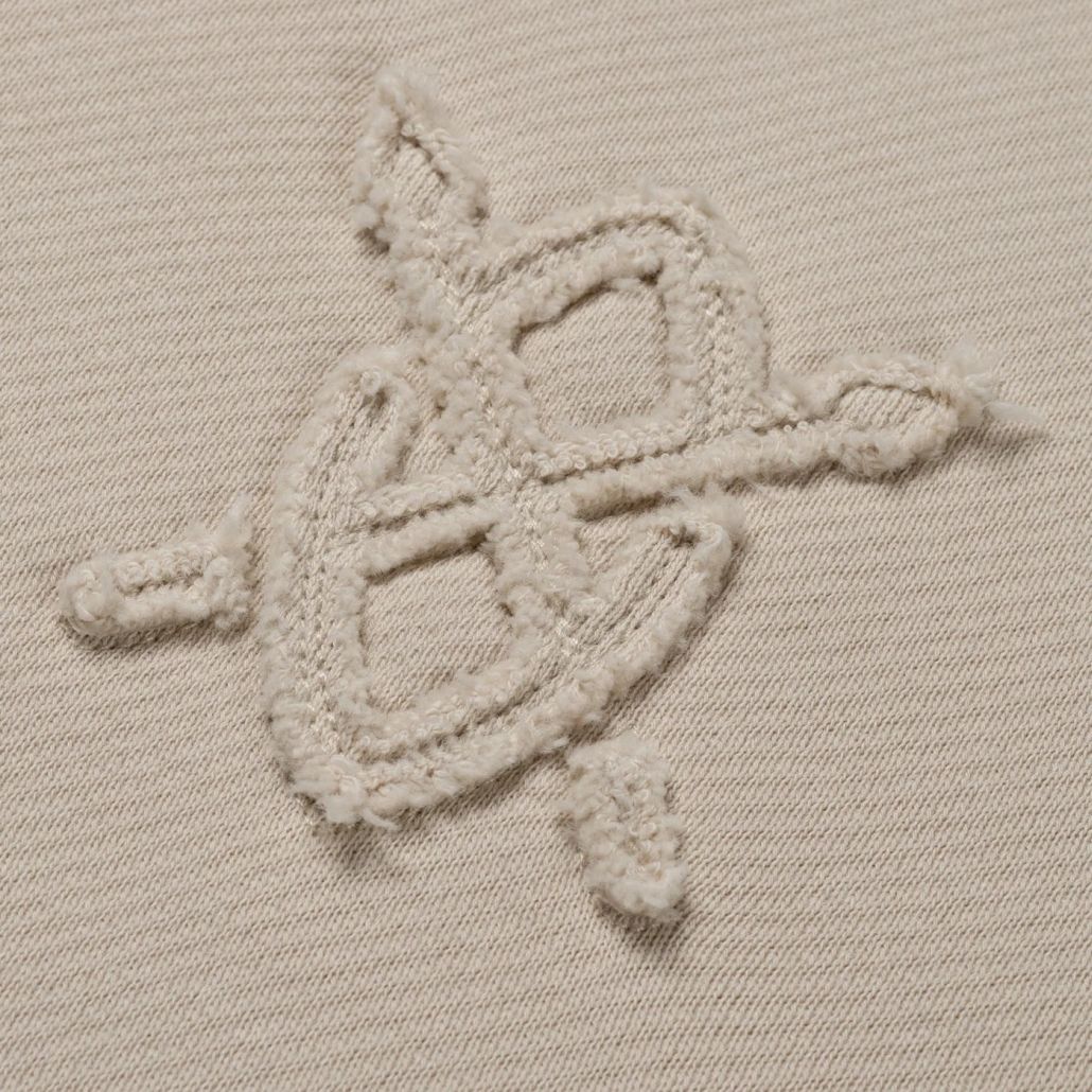 Daily Paper Oversized Shield Polo Sweater Beige