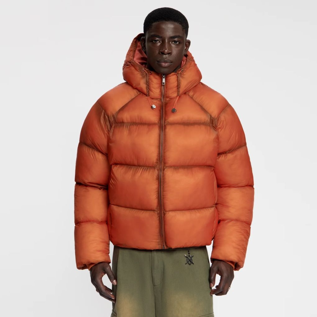 Daily Paper Raglan Sleeve Dias Puffer Oranje