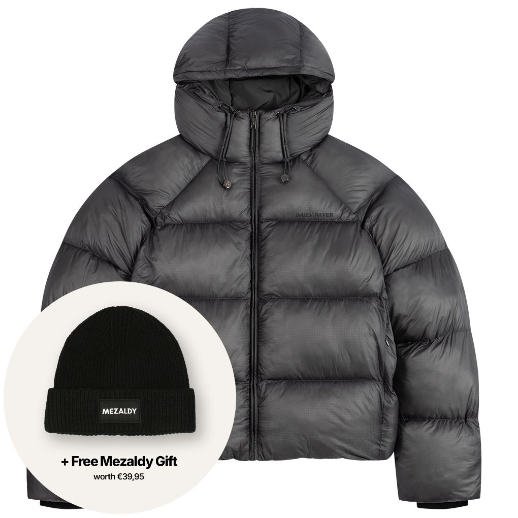 Daily Paper Raglan Sleeve Dias Puffer Zwart