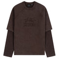 Daily Paper Raglan Stacked Layered Longsleeve T-shirt Bruin