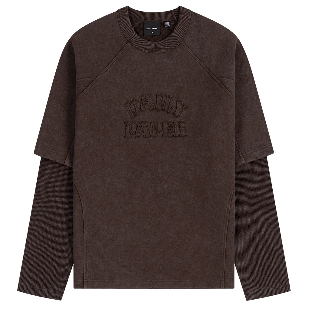 Daily Paper Raglan Stacked Layered Longsleeve T-shirt Bruin