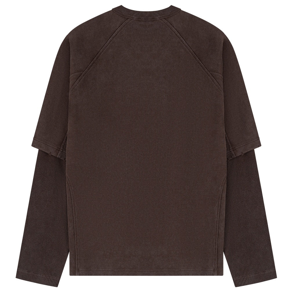 Daily Paper Raglan Stacked Layered Longsleeve T-shirt Bruin