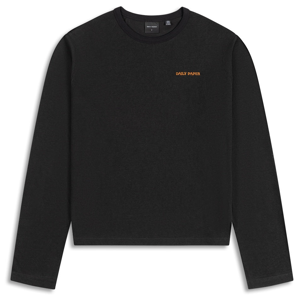 Daily Paper Slub Longsleeve T-shirt Zwart