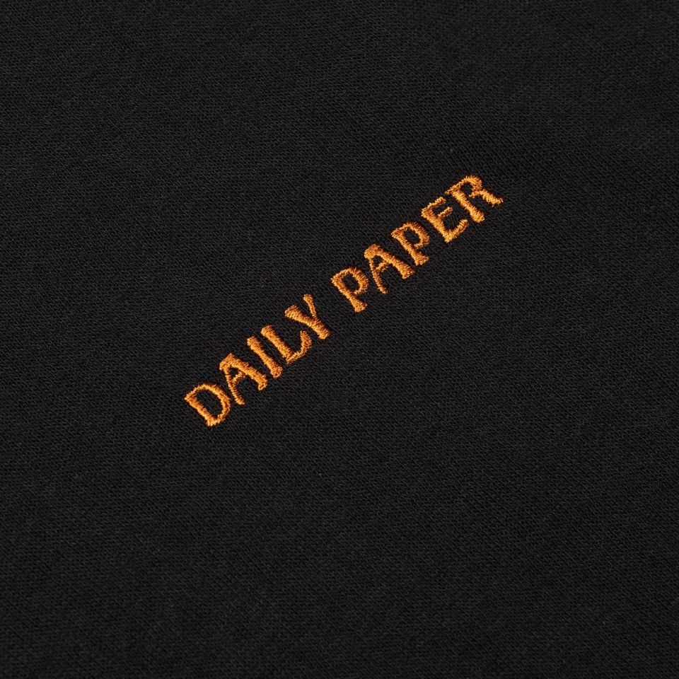 Daily Paper Slub Longsleeve T-shirt Zwart