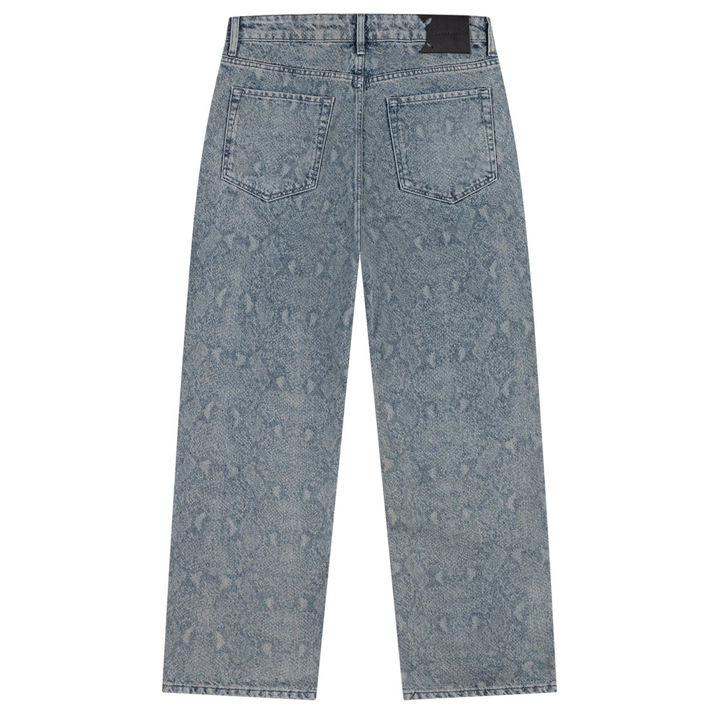 Daily Paper Snake Laser Amba Jeans Blauw