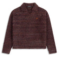 Daily Paper Textured V-Neck Knit Sweater Bordeaux