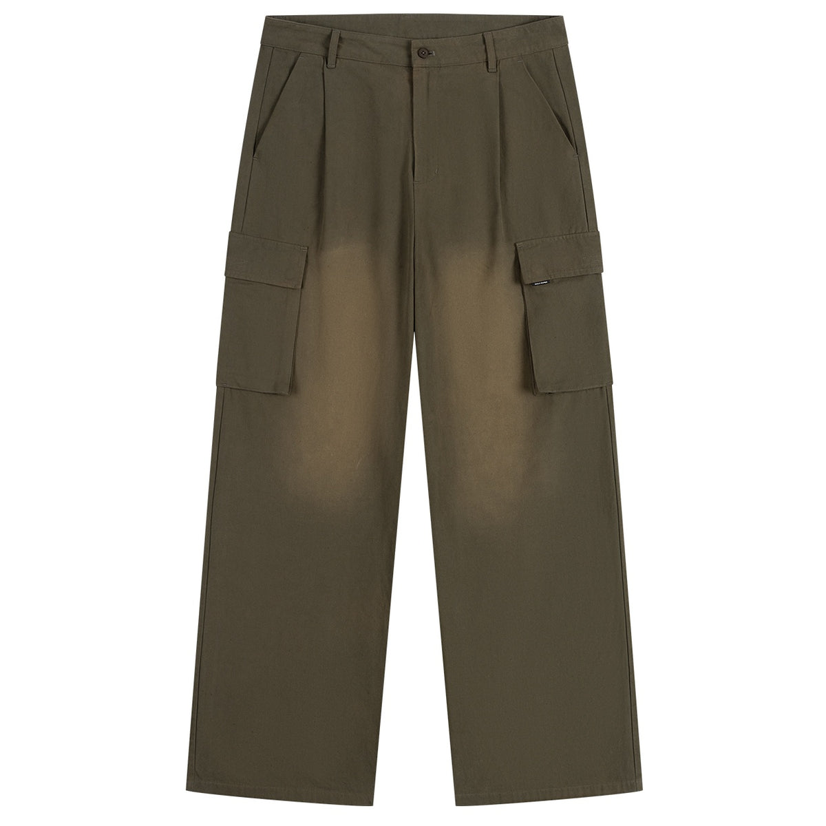 Daily Paper Washed Two Pocket Cargo Broek Donker Groen