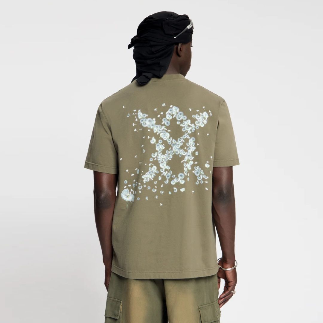 Daily Paper Wish Plant Shield T-shirt Donker Groen