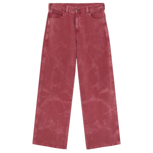 Dickies 958 Baggy Straight Work Jeans Rood