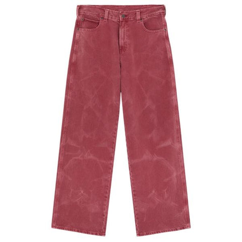 Dickies 958 Baggy Straight Work Jeans Rood