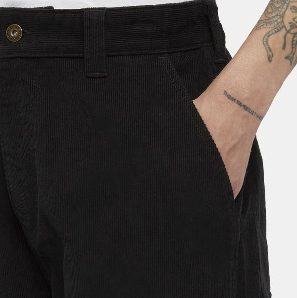 Dickies Corduroy Carpenter Broek Zwart