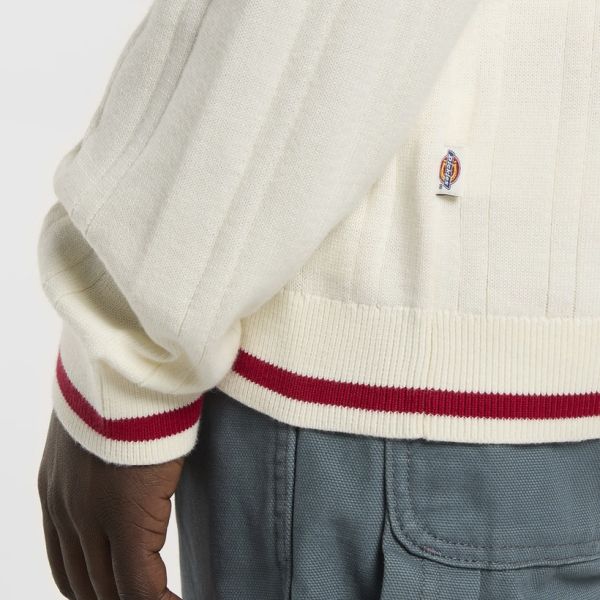 Dickies Lewistown Full Zip Cardigan Off White