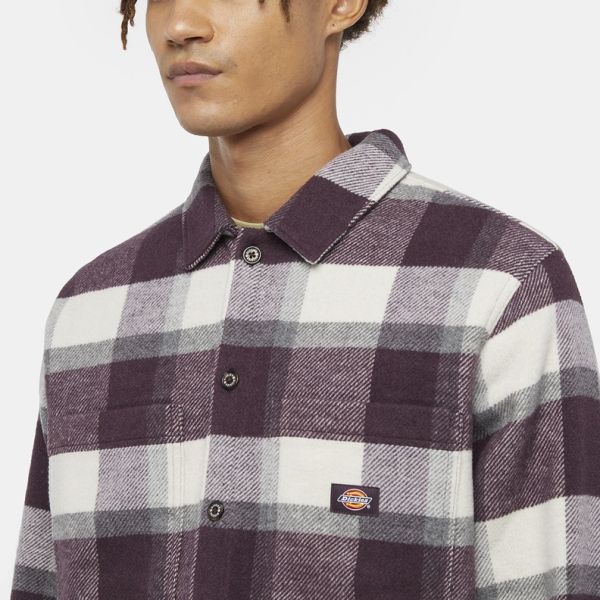 Dickies Plaid Coaling Overshirt Paars