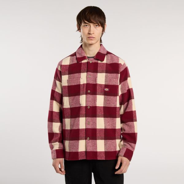 Dickies Plaid Coaling Overshirt Rood