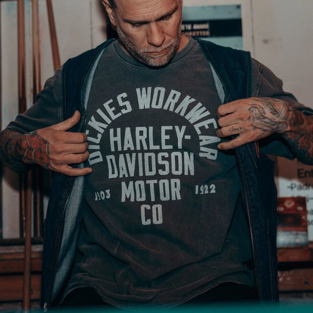 Dickies x Harley-Davidson Graphic T-shirt Zwart