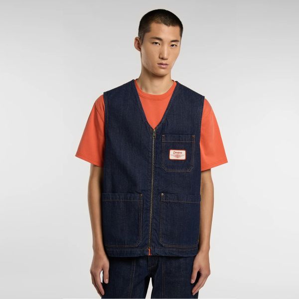 Dickies x Harley-Davidson Denim Vest Donker Blauw
