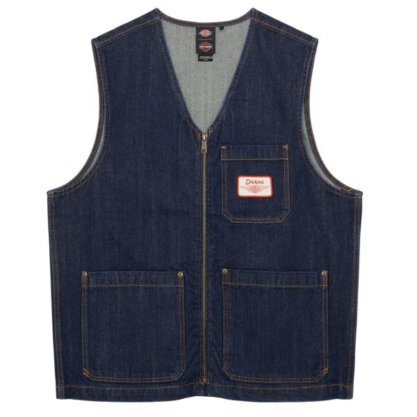 Dickies x Harley-Davidson Denim Vest Donker Blauw