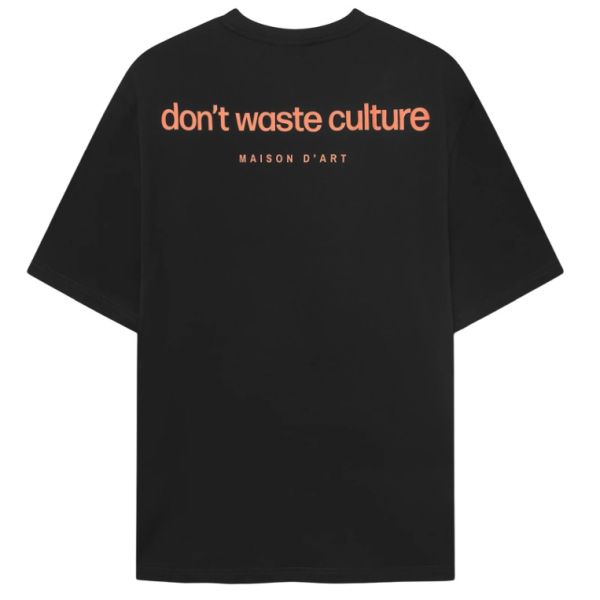 Don't Waste Culture Cleo T-shirt Zwart/Oranje