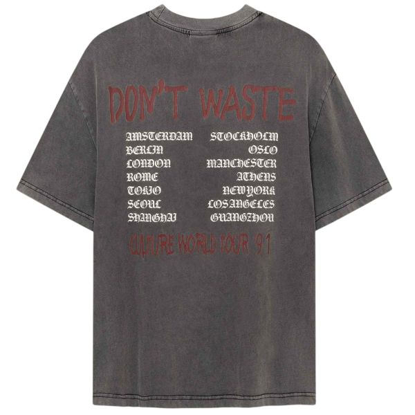 Don’t Waste Culture Jovi T-shirt Zwart