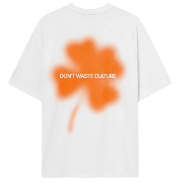 Don’t Waste Culture Kaorisa T-shirt Wit/Oranje