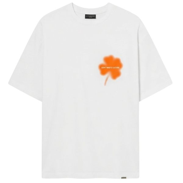 Don’t Waste Culture Kaorisa T-shirt Wit/Oranje