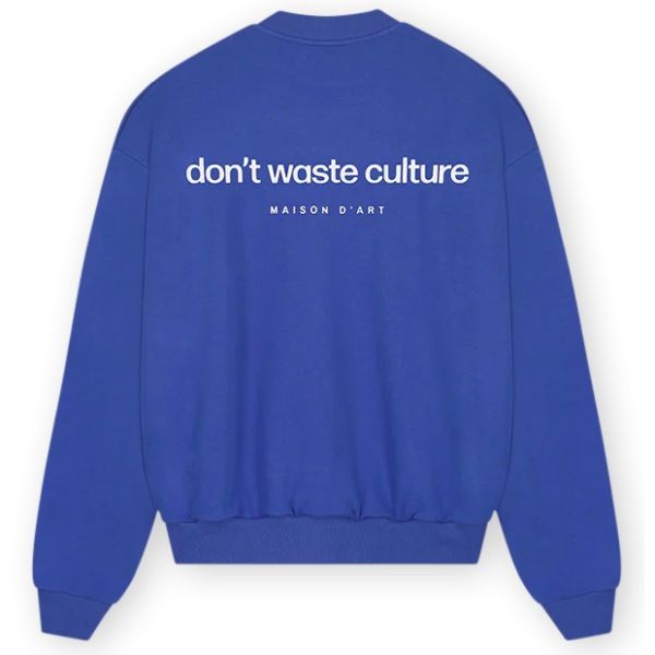 Don't Waste Culture Matt Sweater Blauw
