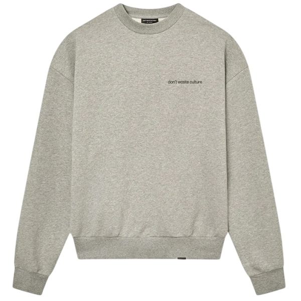 Don't Waste Culture Matt Sweater Grijs