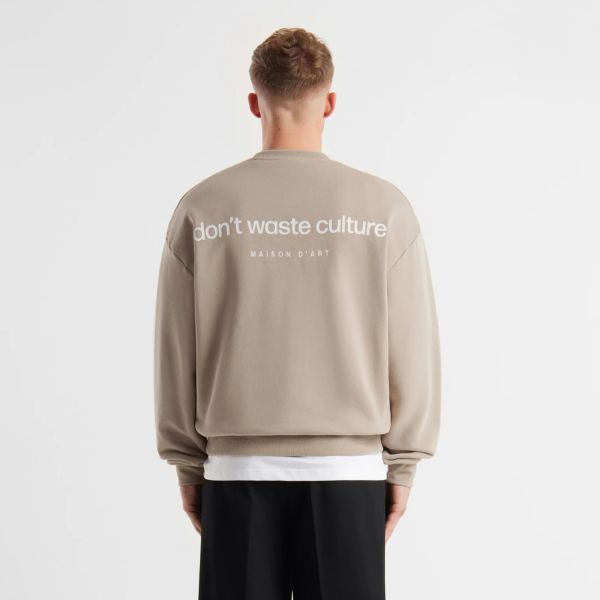 Don't Waste Culture Matt Sweater Beige