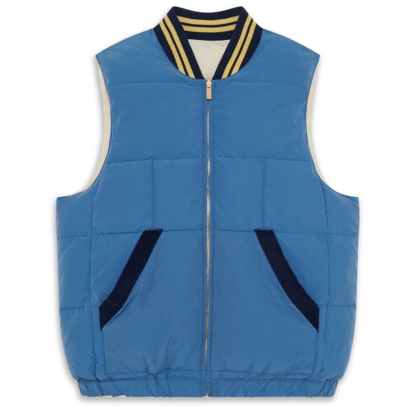 Drôle De Monsieur Bodywarmer Off White/Blauw
