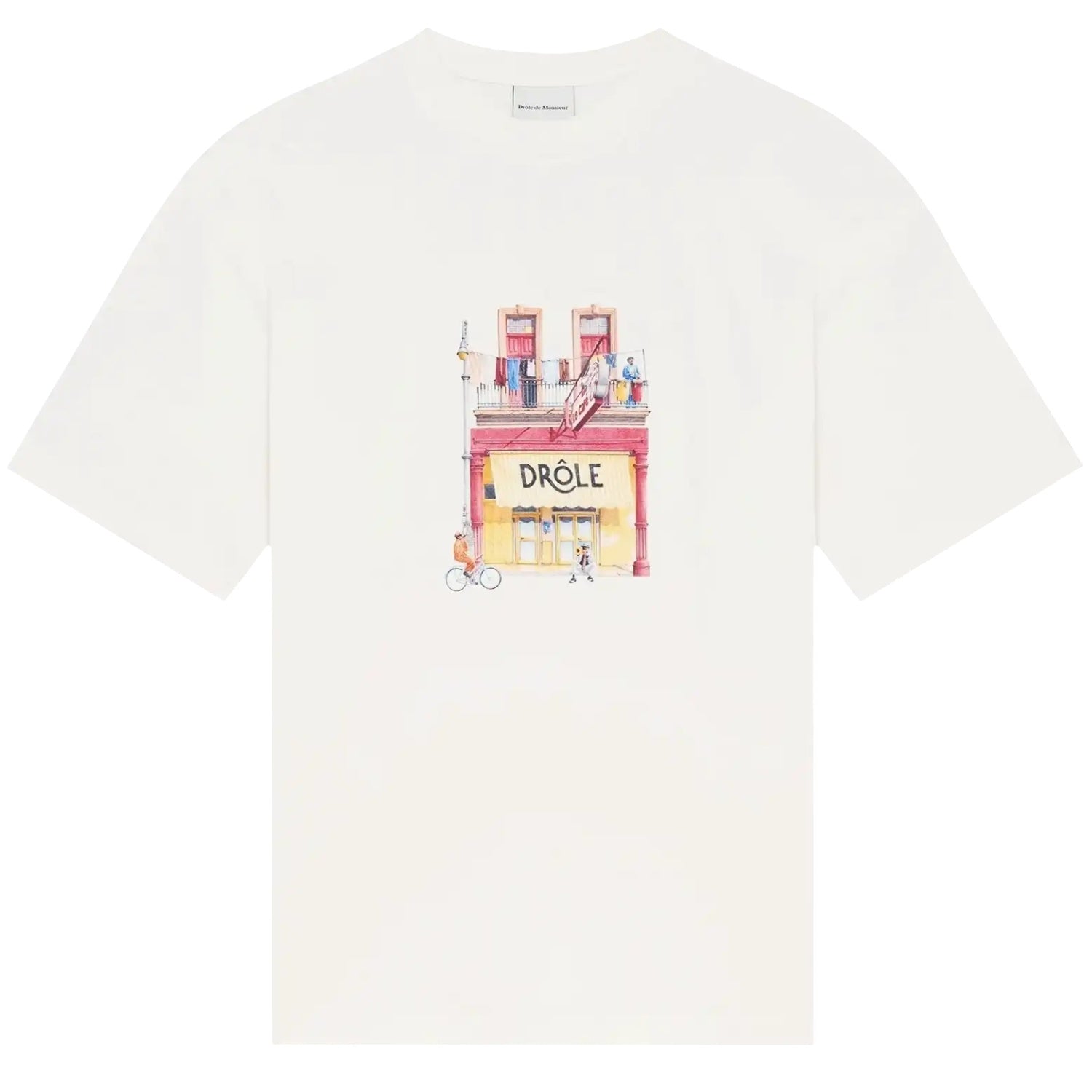 Drôle De Monsieur Drôle Café T-shirt Off White