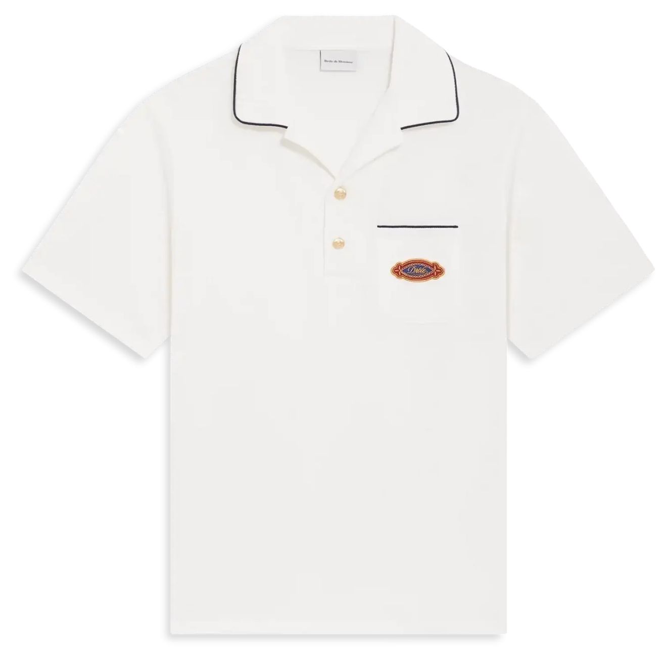 Drôle De Monsieur Drôle Patch Polo Off White