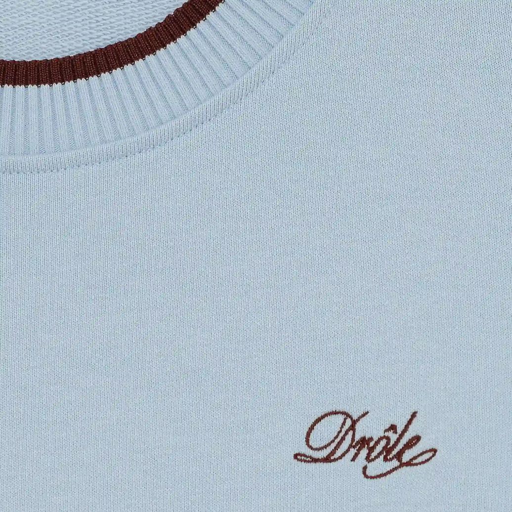Drôle De Monsieur Drôle Sweater Licht Blauw