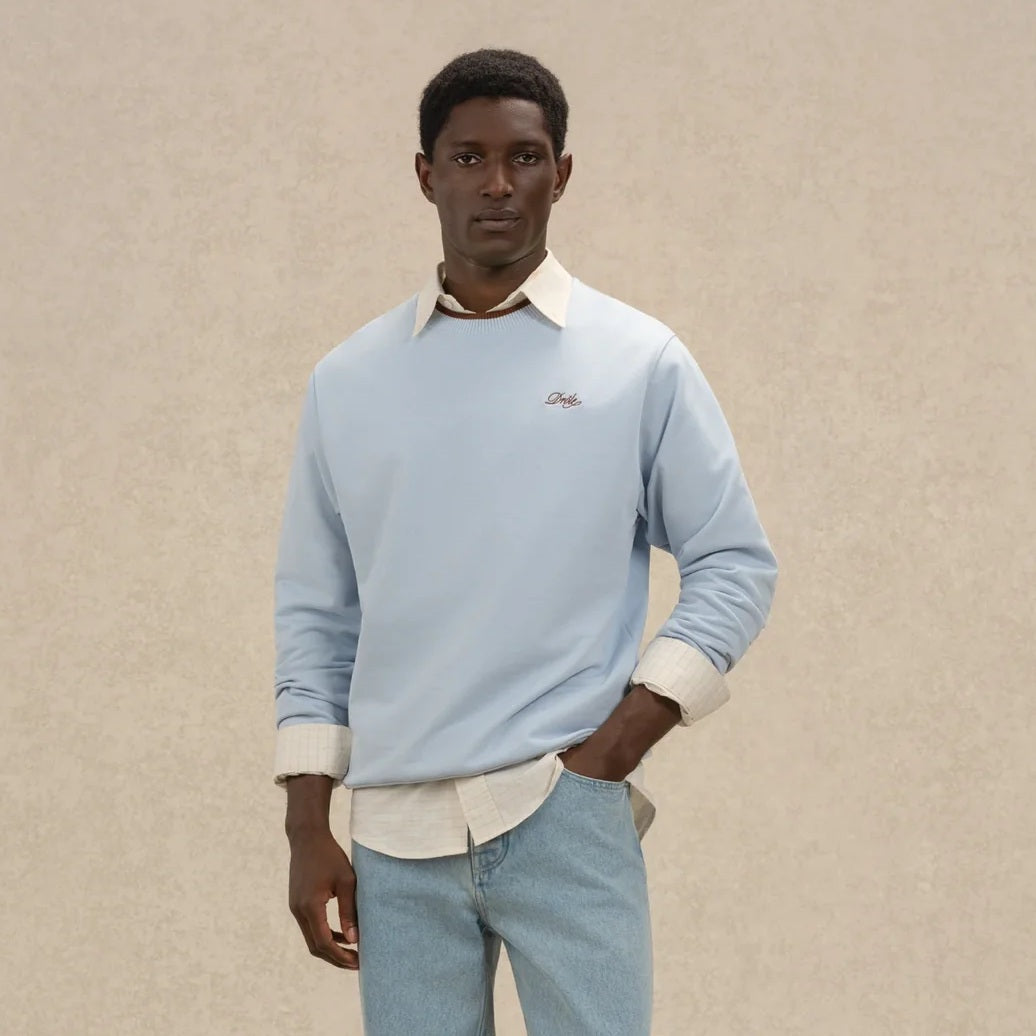 Drôle De Monsieur Drôle Sweater Licht Blauw