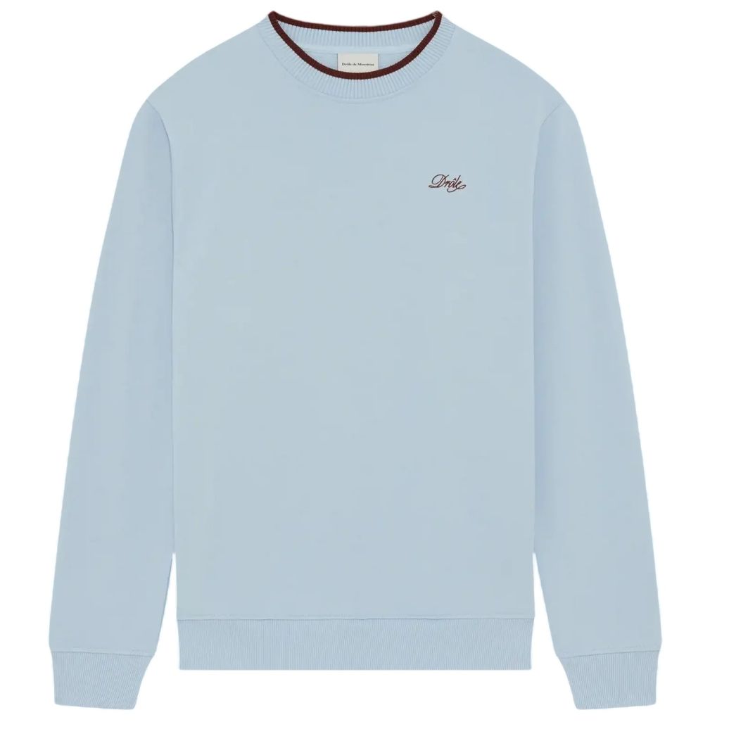 Drôle De Monsieur Drôle Sweater Licht Blauw