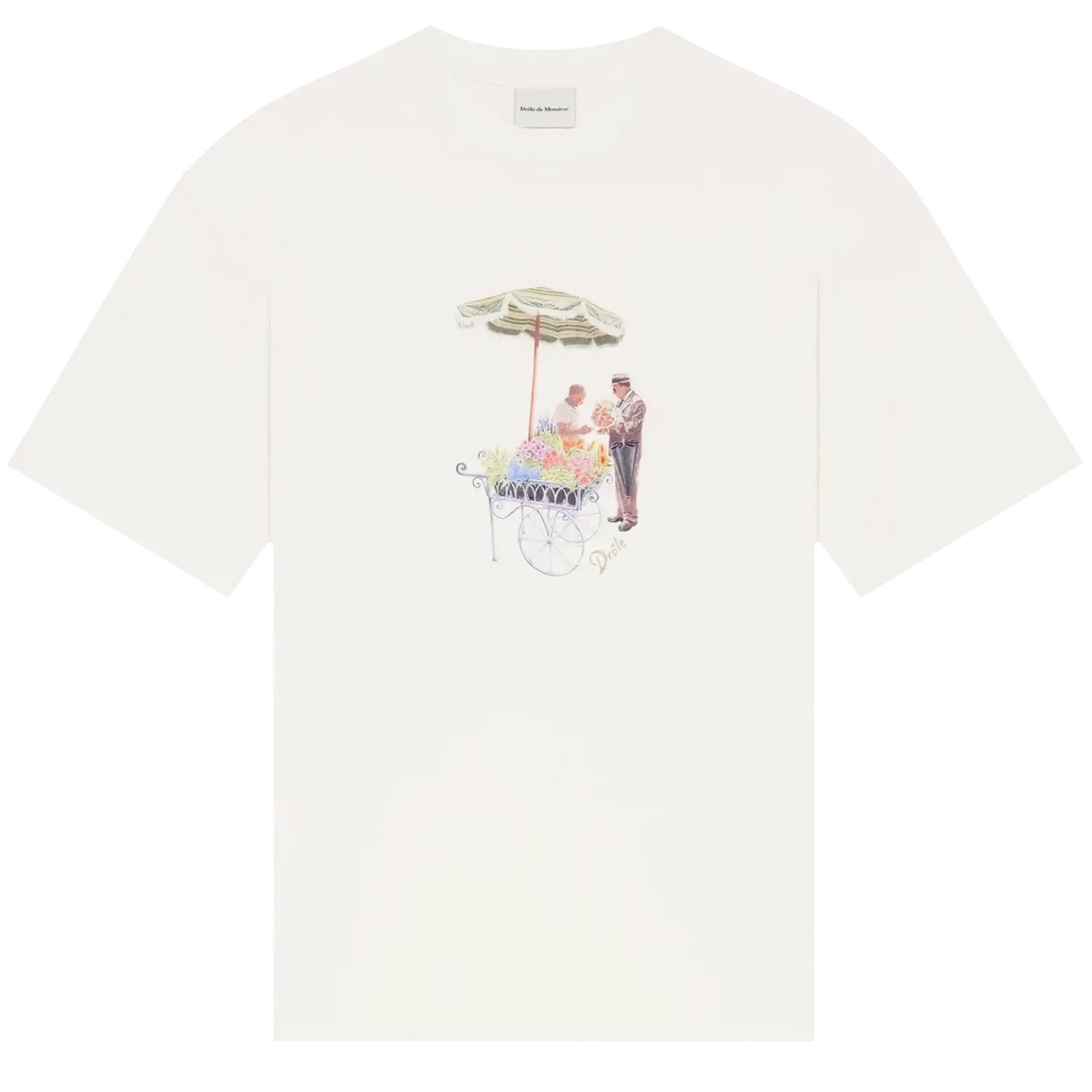 Drôle De Monsieur Fleuriste T-shirt Off White