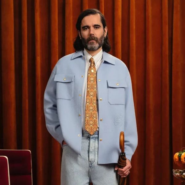 Drôle De Monsieur Laine Overshirt Licht Blauw
