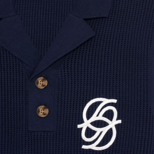 Drôle De Monsieur Maille Monogramme Polo Navy