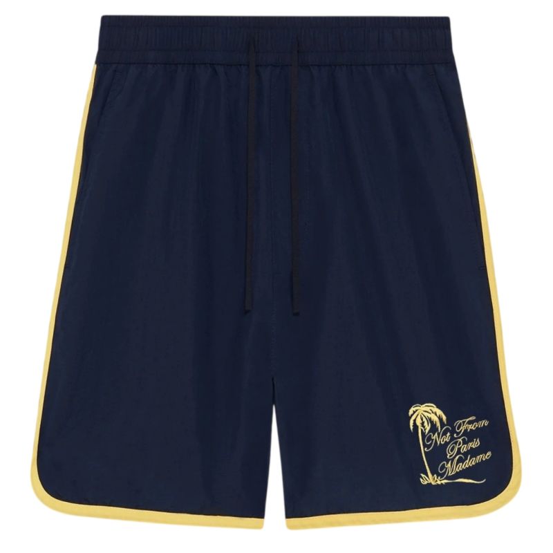 Drôle De Monsieur Slogan Palmier Zwembroek Navy