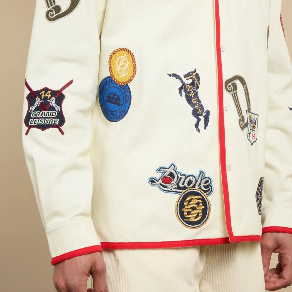 Drôle De Monsieur Racing Overhemd Off White
