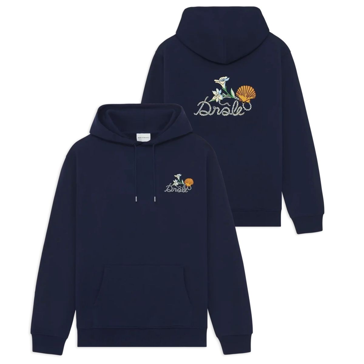Drôle De Monsieur Shell Hoodie Navy