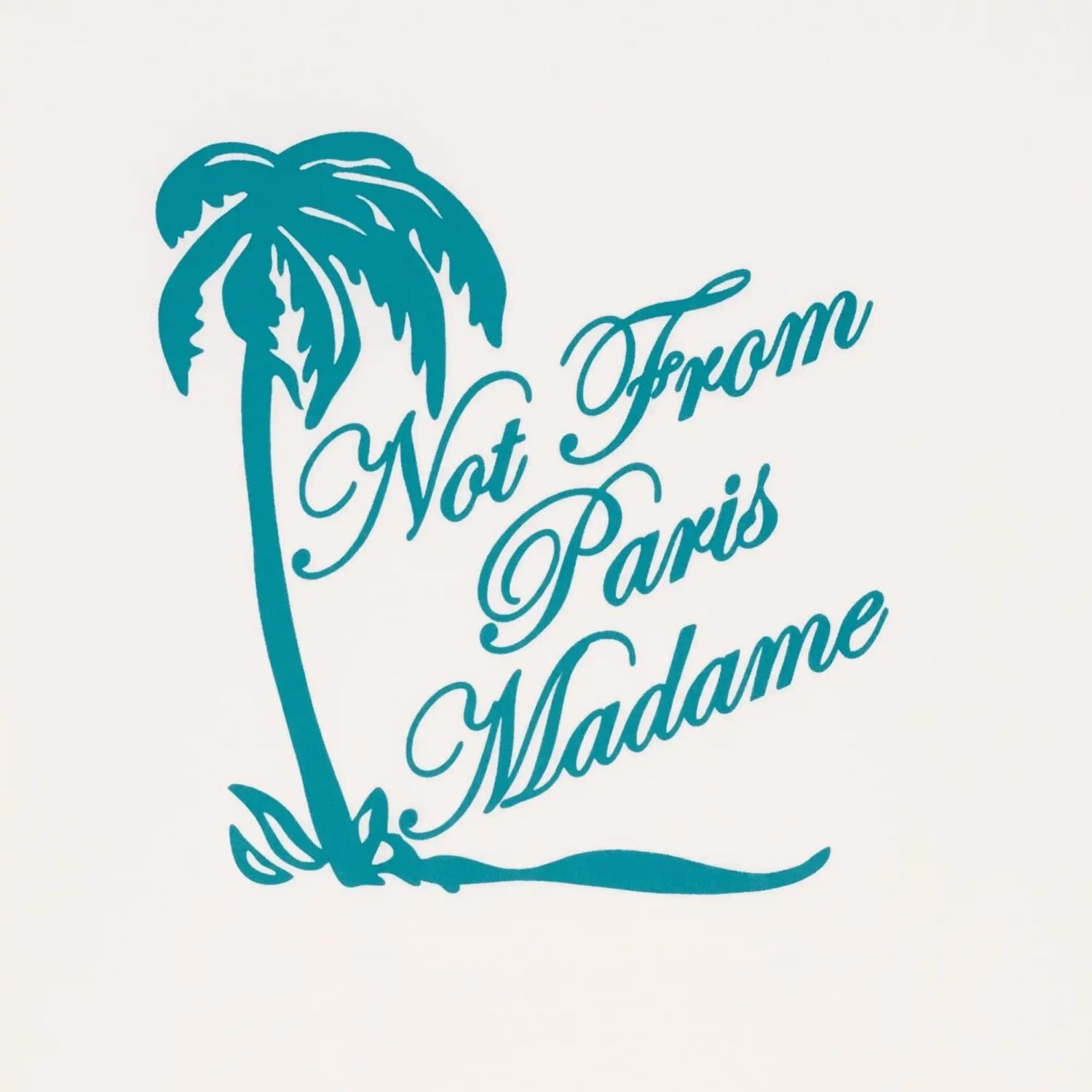 Drôle De Monsieur Slogan Palmiers T-shirt Off White
