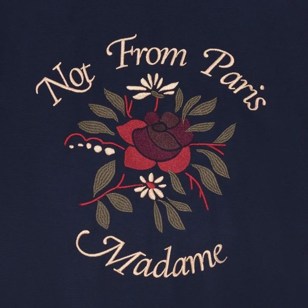 Drôle De Monsieur Slogan Rose Bomber Jas Navy
