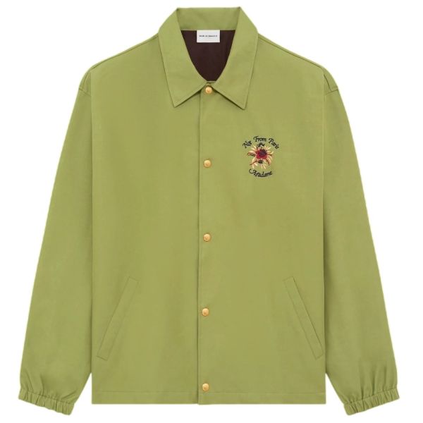 Drôle De Monsieur Slogan Rose Vest Licht Groen