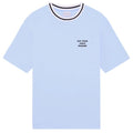 Drôle De Monsieur Slogan Sport T-shirt Licht Blauw