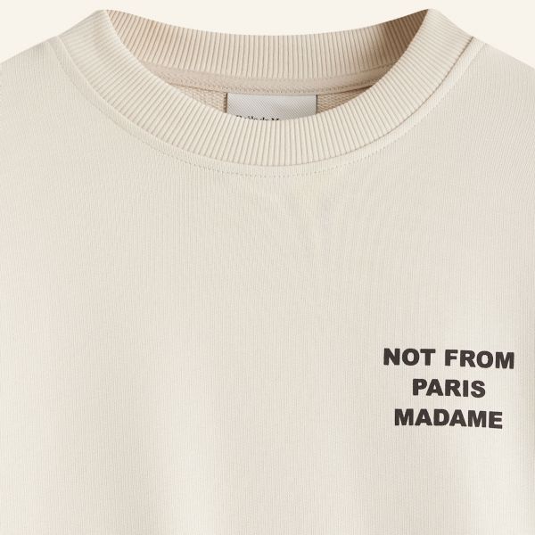 Drôle De Monsieur Slogan Sweater Beige